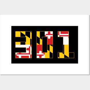 301 Maryland Flag Posters and Art